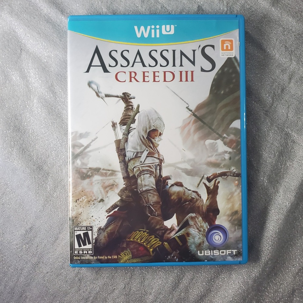 Assassins Creed III Video Game for Nintendo Wii U Rated‎ Mature 17